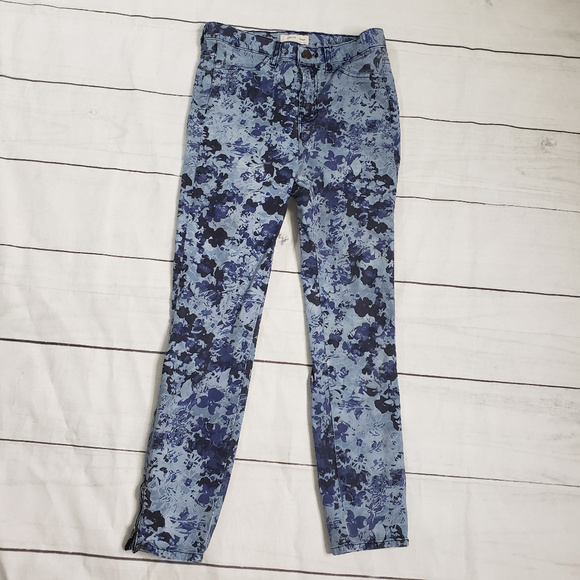 J Brand Denim - J Brand Erdem blue floral splatter jeans 26